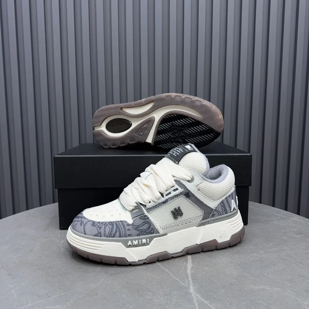 Men's shoes 💰660💰 AMIRI AMIRI trendy brand hot sale 🔥 Available all year round, couples 💑 Official website synchronization Imported fabrics 1⃣️ vs 1⃣️ replica, original factory special original sole, 35-45 (45. non-refundable)